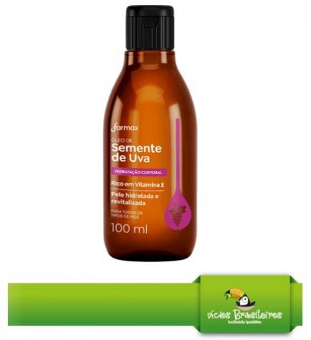 Óleo Corporal Hidratante Farmax Semente de Uva – 100 ml